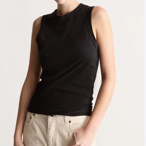 Lee Mathews Sleek Black Tank Top